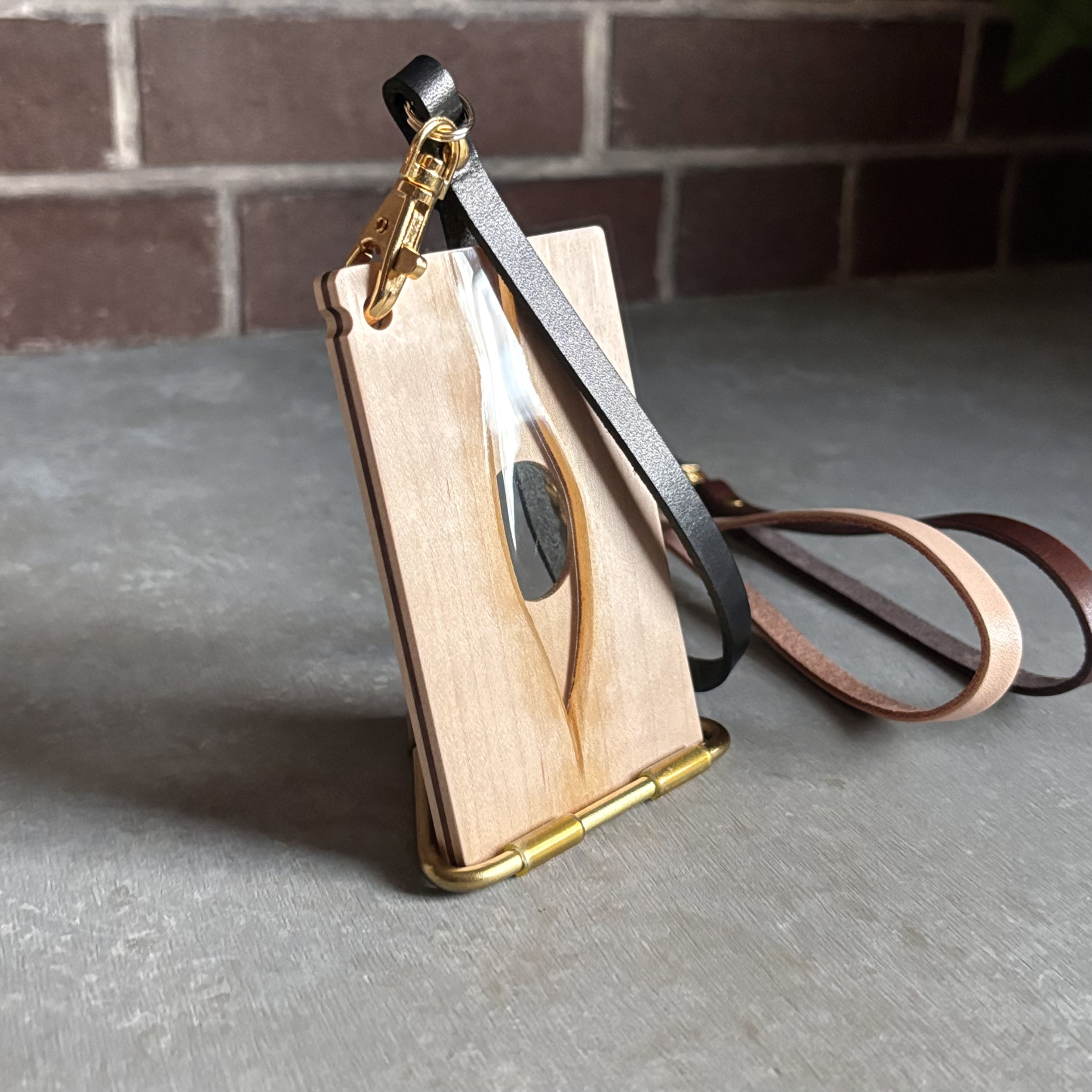 ICパスケース/定期入れ ”凛-rin-”【樹種:メープル】<№05-M-11009>