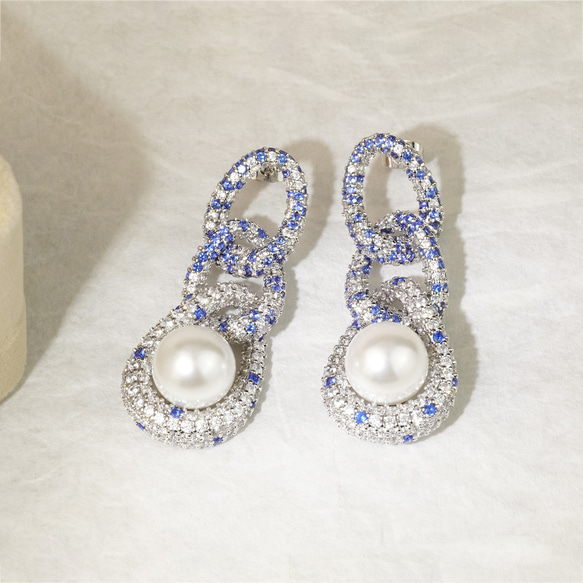 ルミナス・リンクパールピアス 即購入可 251124-01 8枚目の画像