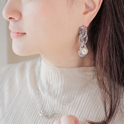 ルミナス・リンクパールピアス 即購入可 251124-01 6枚目の画像