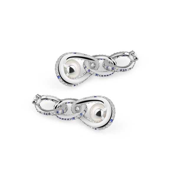 ルミナス・リンクパールピアス 即購入可 251124-01 4枚目の画像