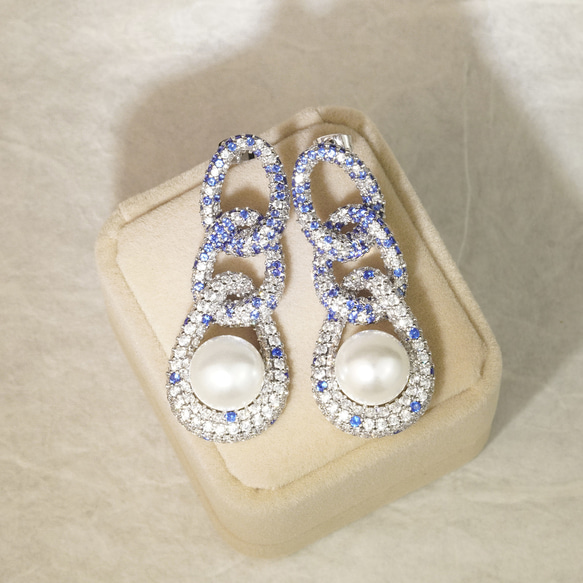 ルミナス・リンクパールピアス 即購入可 251124-01 9枚目の画像