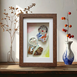 雨上がりの紫陽花〉シーグラスアート その他アート moon 通販 17624329