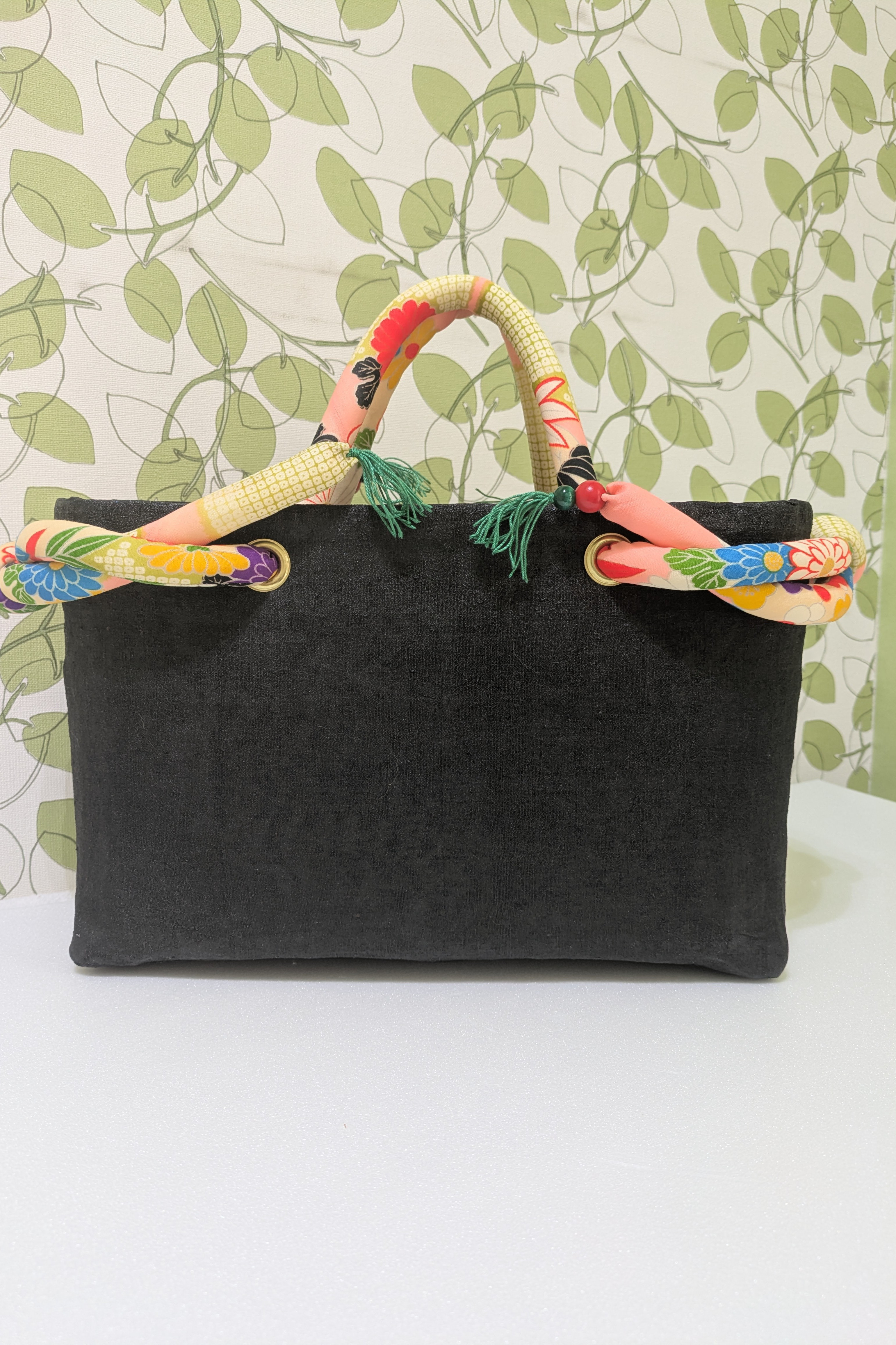 ☆送料無料☆　一閑張りバッグ　和モダン