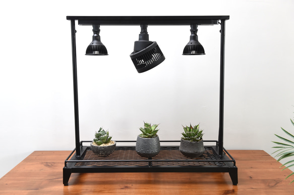 ライティングレール付き植物棚 ｜ボタニカルラック ダクトレール