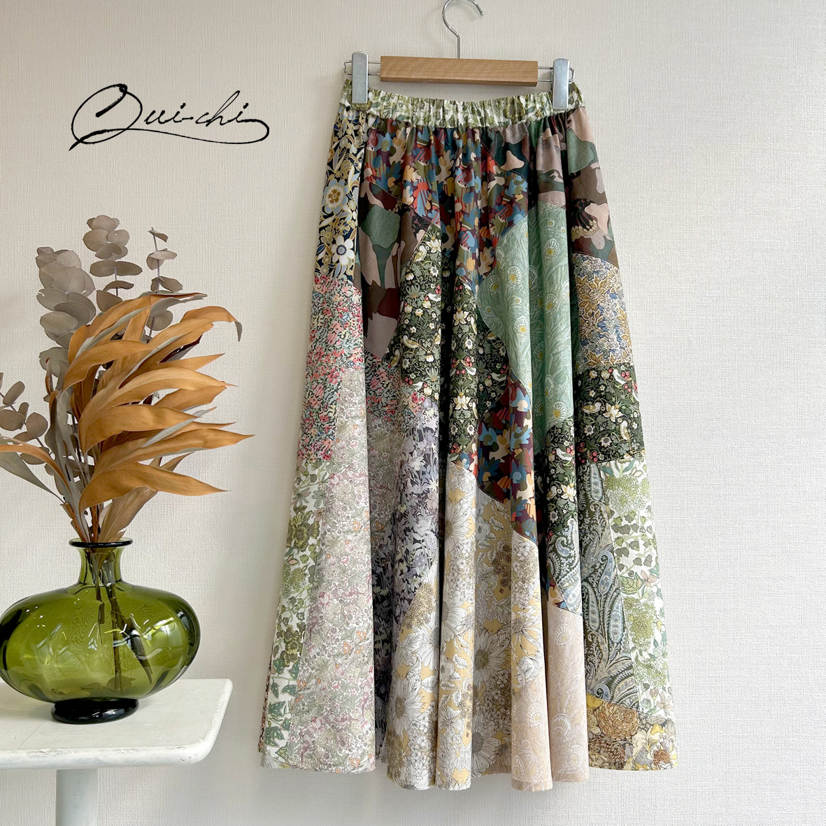 リバティ・ファブリックス＊パッチワーク＊フレアスカート