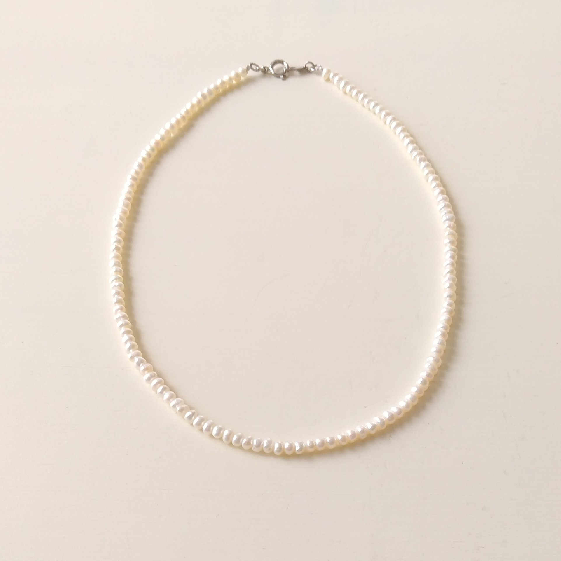 ロンデル淡水パールショートネックレス