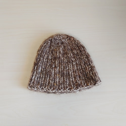 10%OFF】ブリオッシュ編みのたっぷりマフラー ミックスブラウン