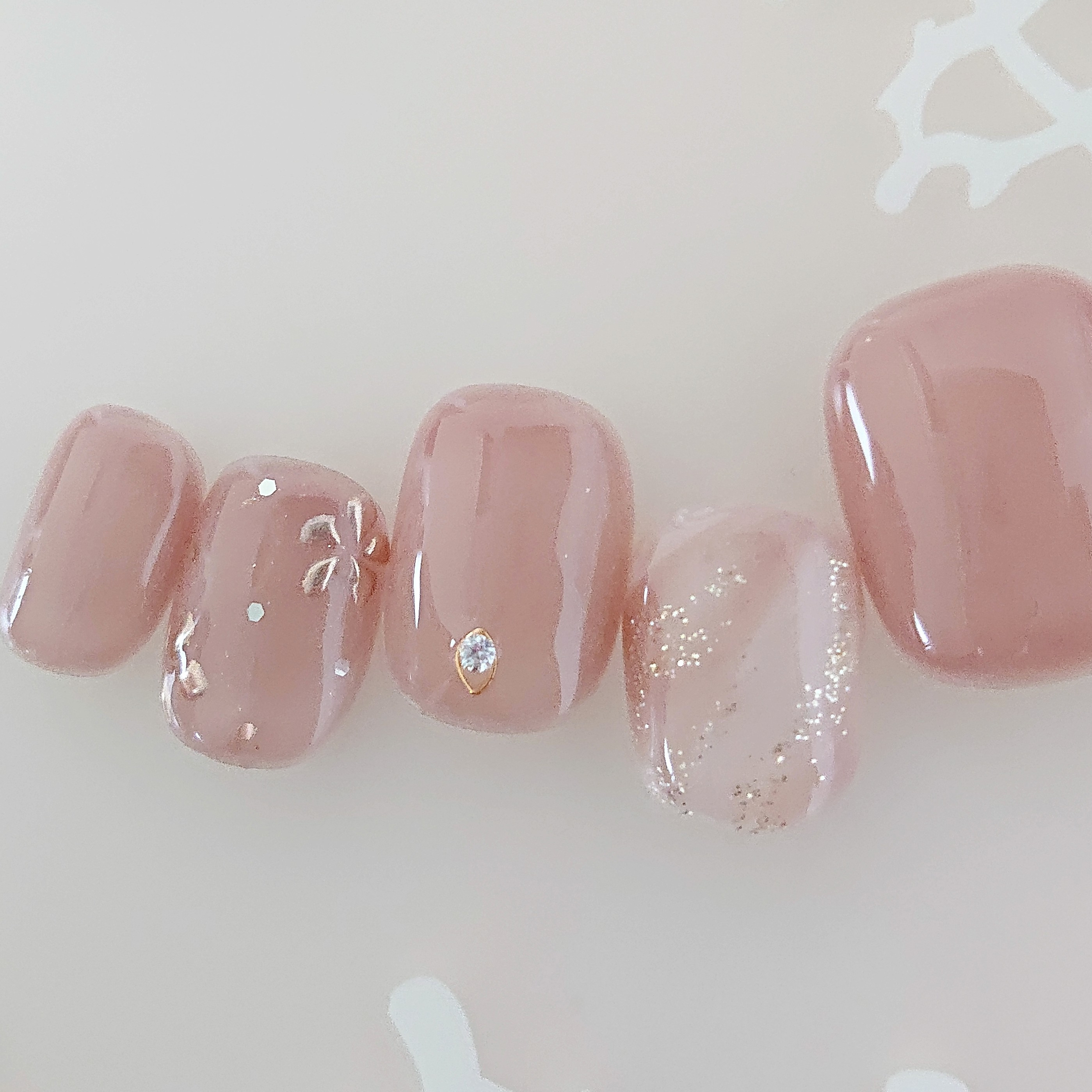 【パーソナルオーダー】　ブライダルネイル　大人婚　前撮りネイルチップ　ウェディングフォト　D133