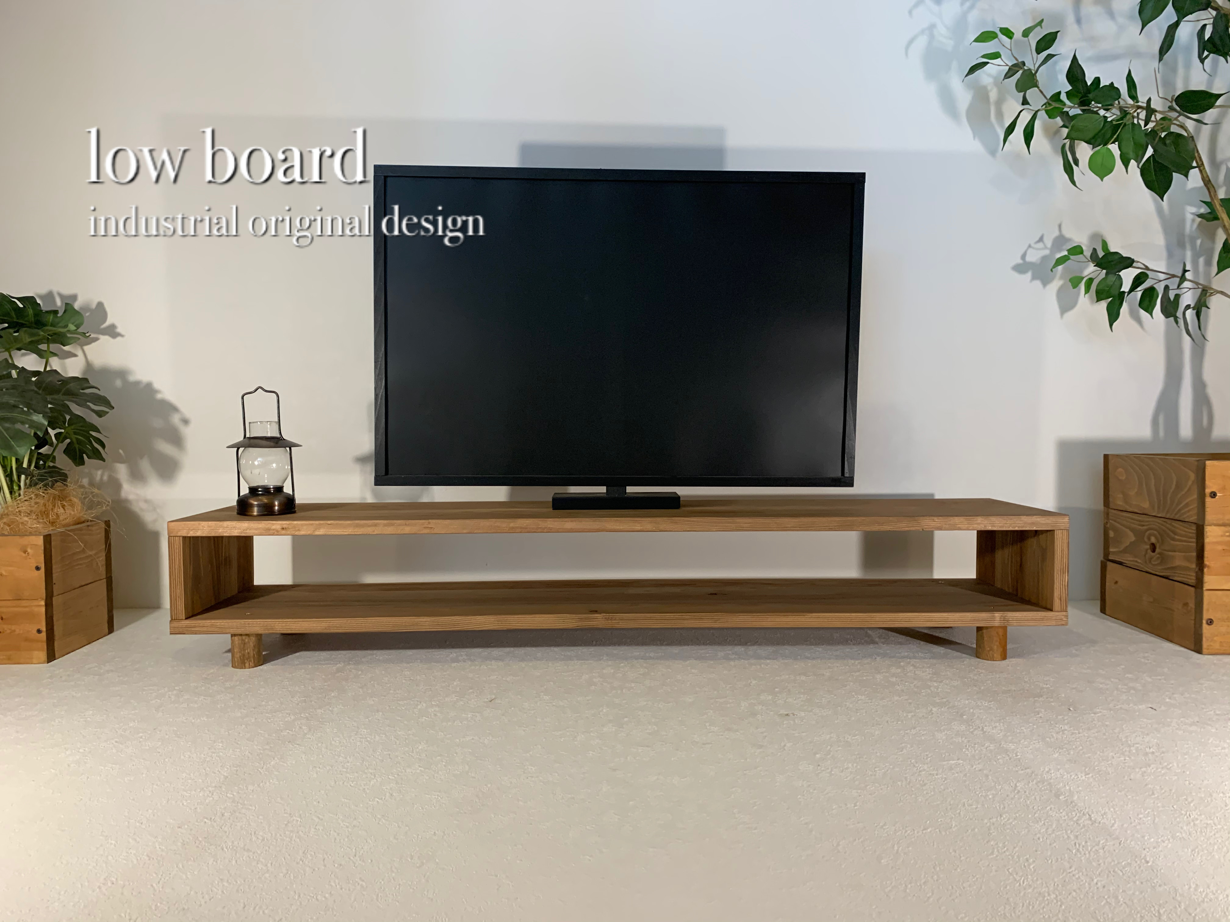 low board900 ローボード  テレビ台 TV台  シェルフ サイドボード　家具　国産材　杉材