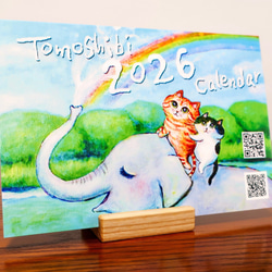 原画 「ねこと小鳥のフラワーガーデン（クリムトへのオマージュ