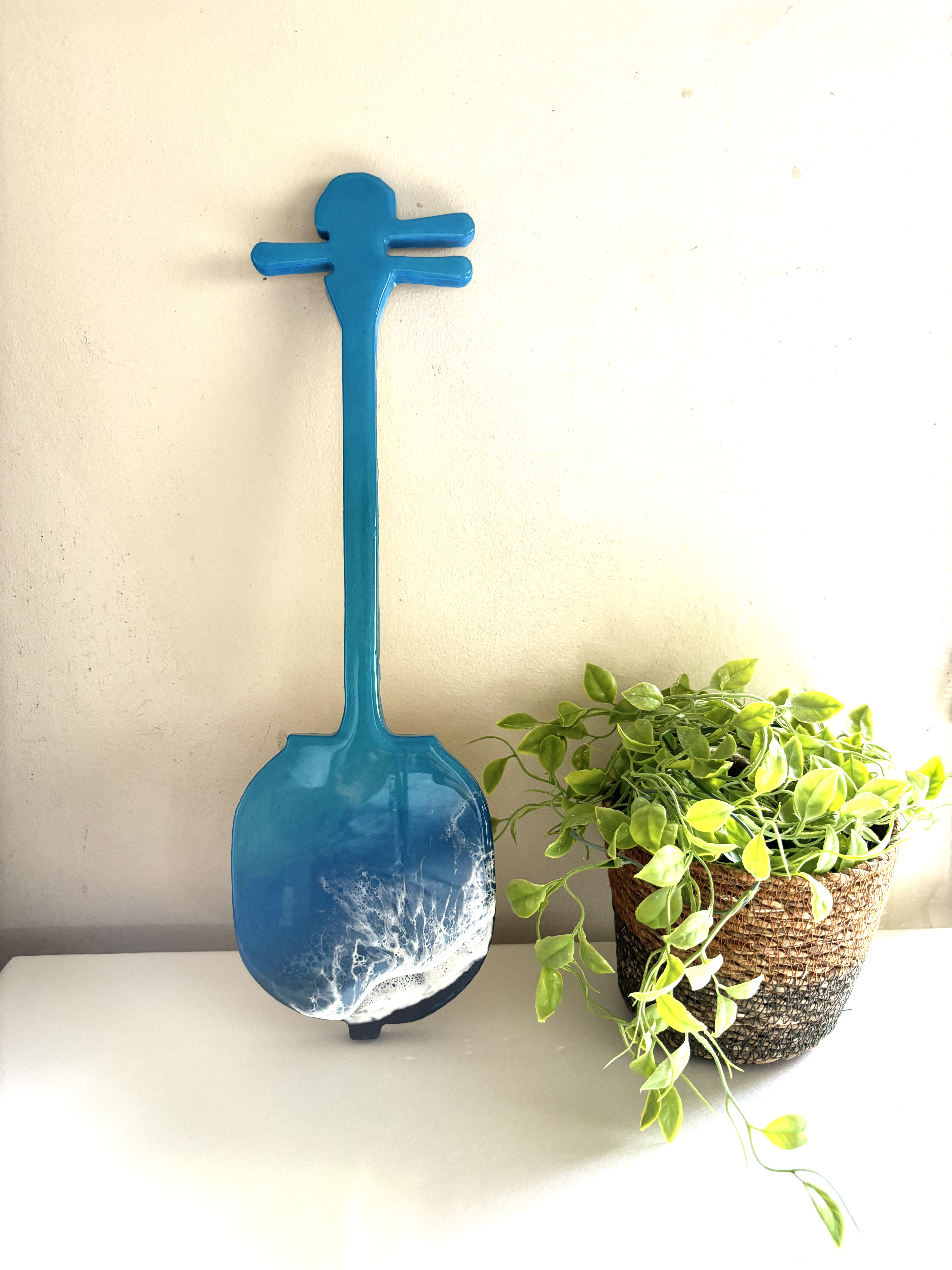 沖縄の海レジンアート〜三線の花〜②