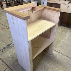 アンティーク風　段差カウンター　レジカウンター　受付カウンター 4枚目の画像