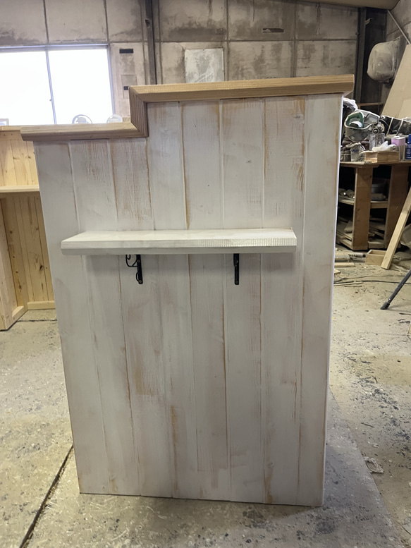 アンティーク風　段差カウンター　レジカウンター　受付カウンター 6枚目の画像