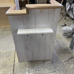 アンティーク風　段差カウンター　レジカウンター　受付カウンター 3枚目の画像