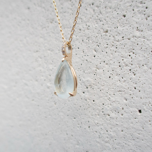 シンデレラアクアマリン｜Cinderella Aquamarine》ペアシェイプ天然石