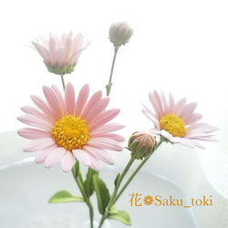 ❁ふんわりかわいいお花を詰め込んだクレイフラワーバスケット