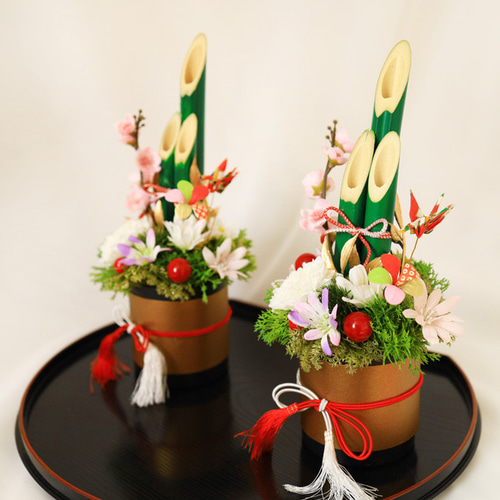 お正月飾り＊コンパクトでお洒落なミニ門松(1点の価格です)*省