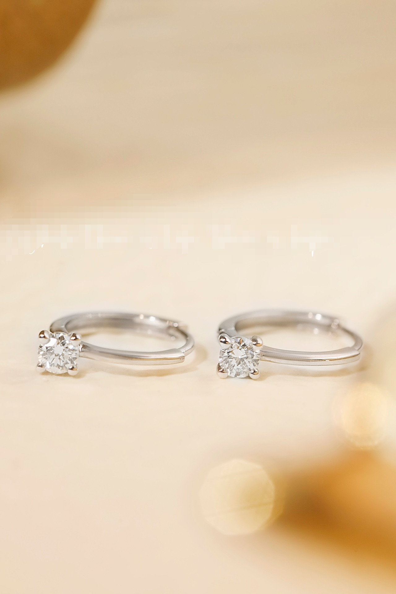 天然ダイヤモンドフープピアスk18 0101