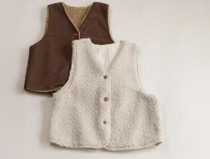 ✿秋冬新作 レトロ コorderリード ベス ラム 厚手ベスト 保温性 ほんmoney温かい 二面着 選べる3色