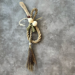 2024注連縄 ◎いわみ三重房飾り◎ 稲穂＆古代米 しめ縄・しめ飾り