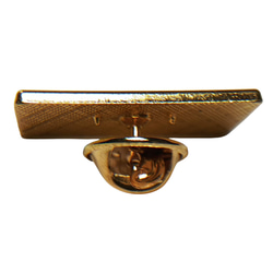 博愛ピンバッジ ロイヤルブルー エナメル着色 金めっき 亜鉛合金製 雷紋アクセサリー 13枚目の画像