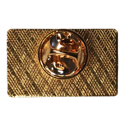 博愛ピンバッジ ロイヤルブルー エナメル着色 金めっき 亜鉛合金製 雷紋アクセサリー 16枚目の画像