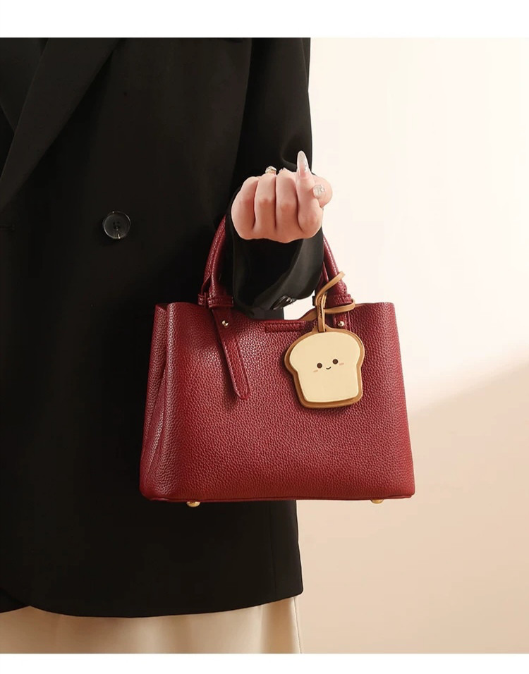 七五三 誕生日 記念日 大容量 パッチワーク ファー ボア A4 帆布 ミニトート キャメル プレゼント 2wayバッグ