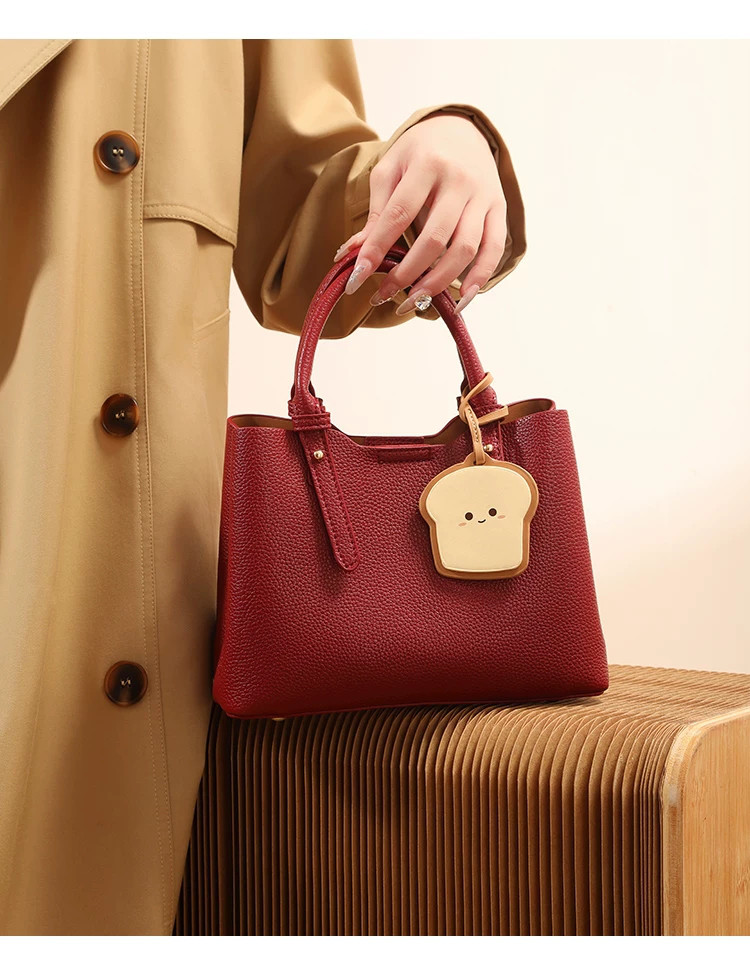 七五三 誕生日 記念日 大容量 パッチワーク ファー ボア A4 帆布 ミニトート キャメル プレゼント 2wayバッグ