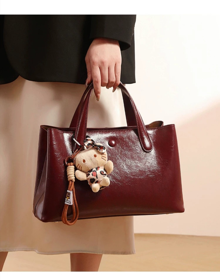 七五三 誕生日 記念日 大容量 パッチワーク ファー ボア A4 帆布 ミニトート キャメル プレゼント 2wayバッグ