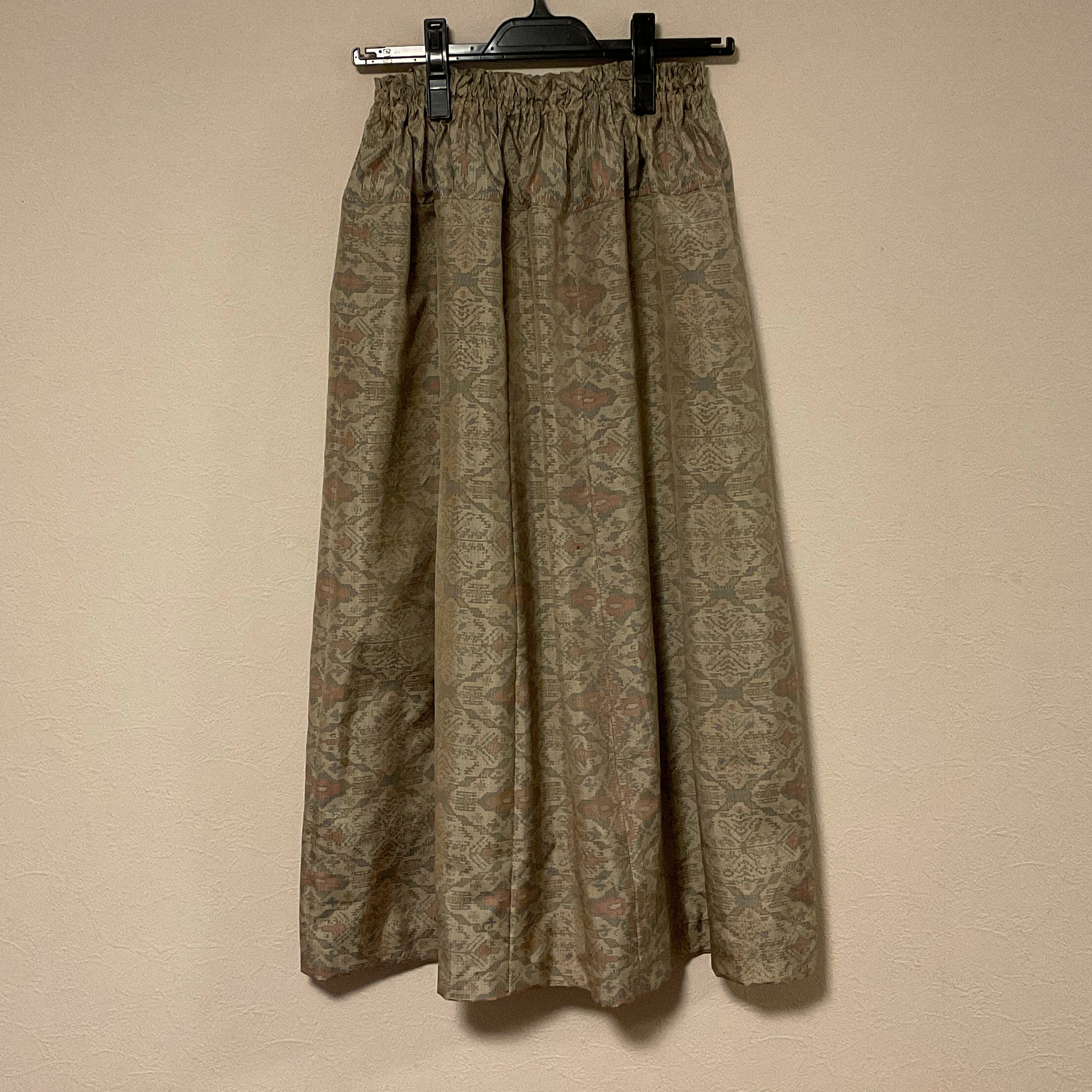 着物リメイク Ｓ 大島 ギャザースカート シルク   着物スカート 4,441円