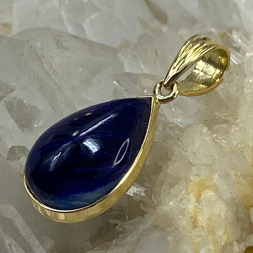 K18YG AU750 18金 アフガナイト ペンダントトップ UV変色 ペンダント