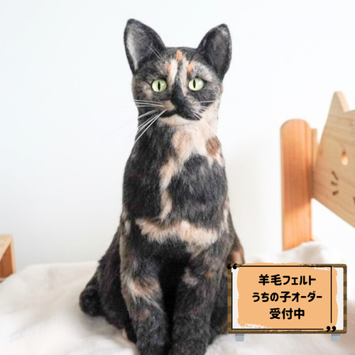 あなたの猫ちゃんを羊毛フェルトでカタチに 羊毛フェルト すぱいらる