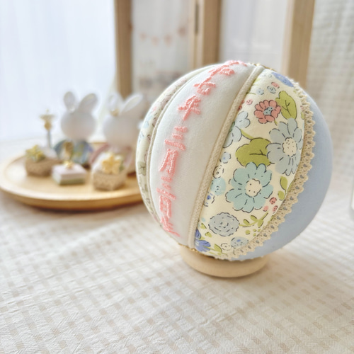 つまみ細工のうさ雛人形×名入れ手鞠セット ひな人形・雛飾り cham 通販