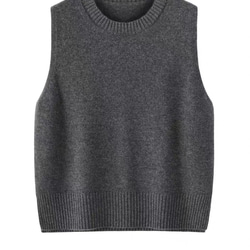 ◇【柔らかく快適な肌触り 上質ウール100％ 】エクストラファインウール ベスト T-00018 2枚目の画像