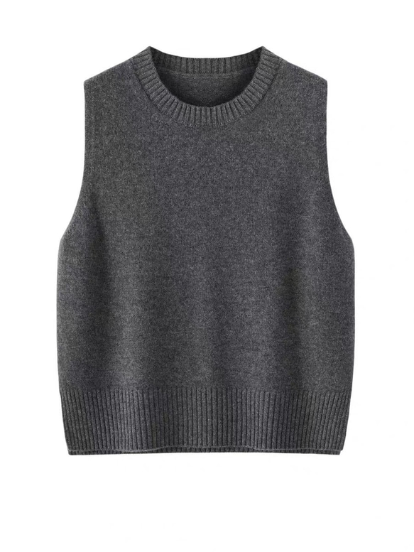 ◇【柔らかく快適な肌触り 上質ウール100％ 】エクストラファインウール ベスト T-00018 2枚目の画像