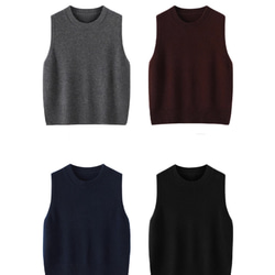 ◇【柔らかく快適な肌触り 上質ウール100％ 】エクストラファインウール ベスト T-00018 6枚目の画像