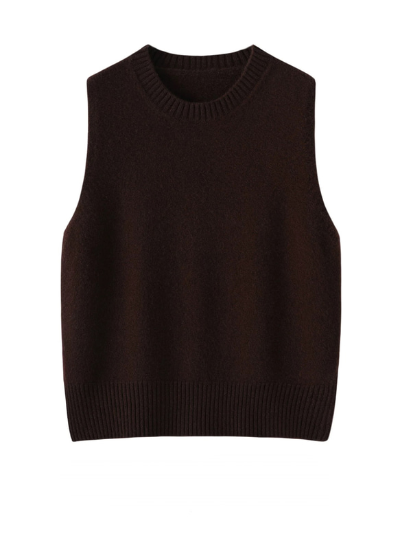 ◇【柔らかく快適な肌触り 上質ウール100％ 】エクストラファインウール ベスト T-00018 5枚目の画像