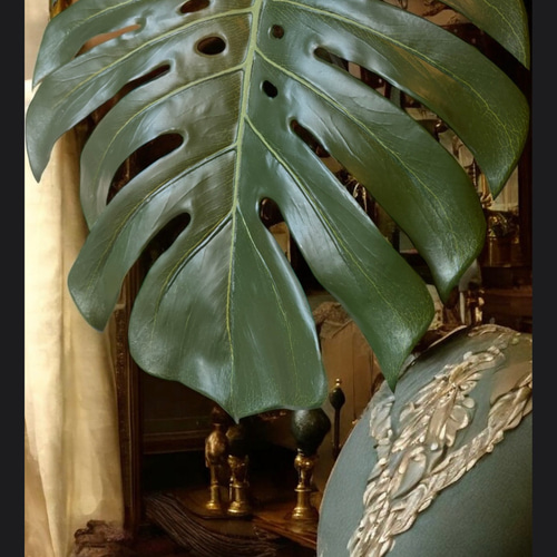 光触媒 人工観葉植物 フェイクグリーン モンステラバリエガータ