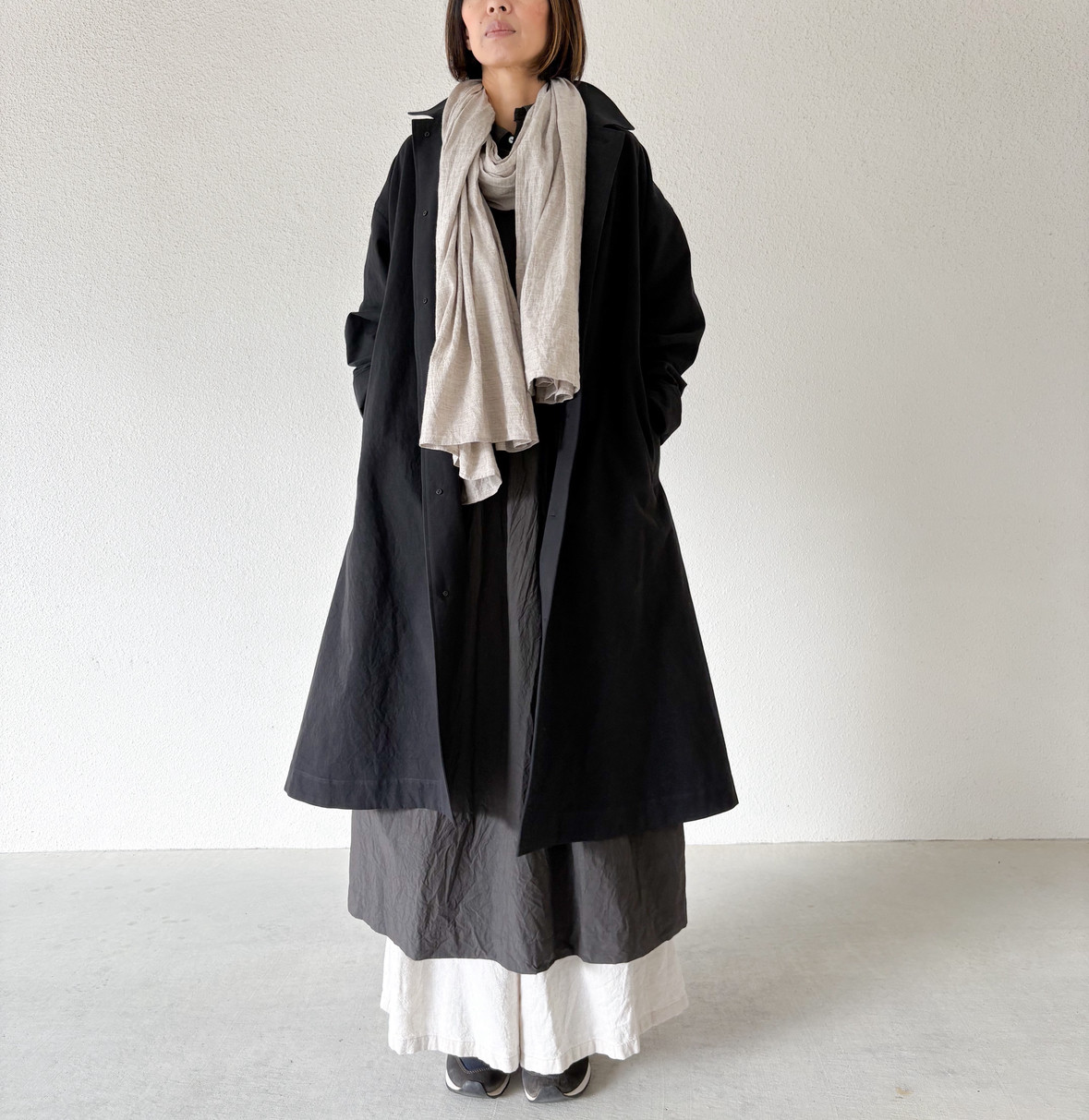 コットンポプリン バルマカーンコート(裏地付き)