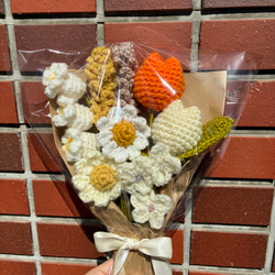 即購入可】編み物 枯れない花束 毛糸のお花 その他置物 amu【複数購入