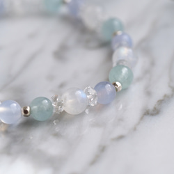 ブルーレース、サンストンブレスレット 楽天市場】【11月デザイン】天然石 パワーストーン ブレスレット 巾着