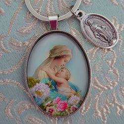 セール☆イタリア製マリア様幼子イエス・キリスト聖母子像御絵