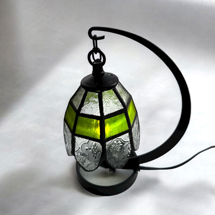 ステンドグラスランプドーム（小）greenNo,3041