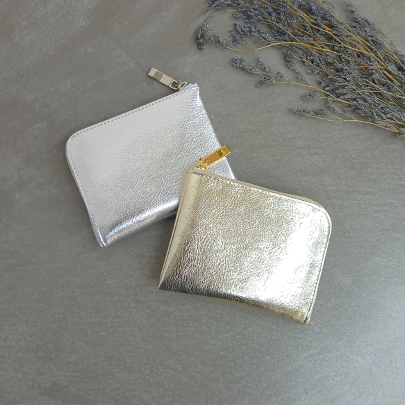 軽い！小さい！コンパクトサイズのミニ財布◇シャンパンゴールド