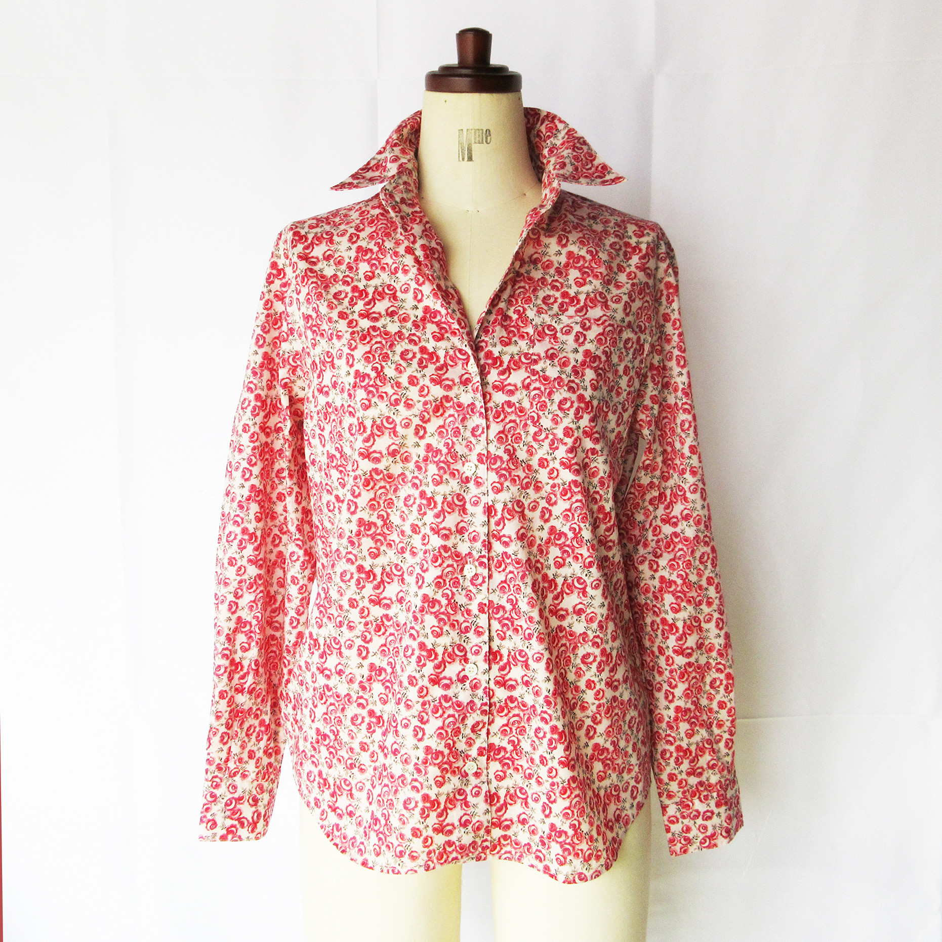 【リバティ】定番シャツ"お手持ちのリバティで製作します"  XS/S/M/L/XL