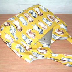 【２０％OFFクーポン配信】猫柄トートバッグ♪スマホがサッと出し入れできる外ポケット付き／両手が使える肩がけ 6枚目の画像