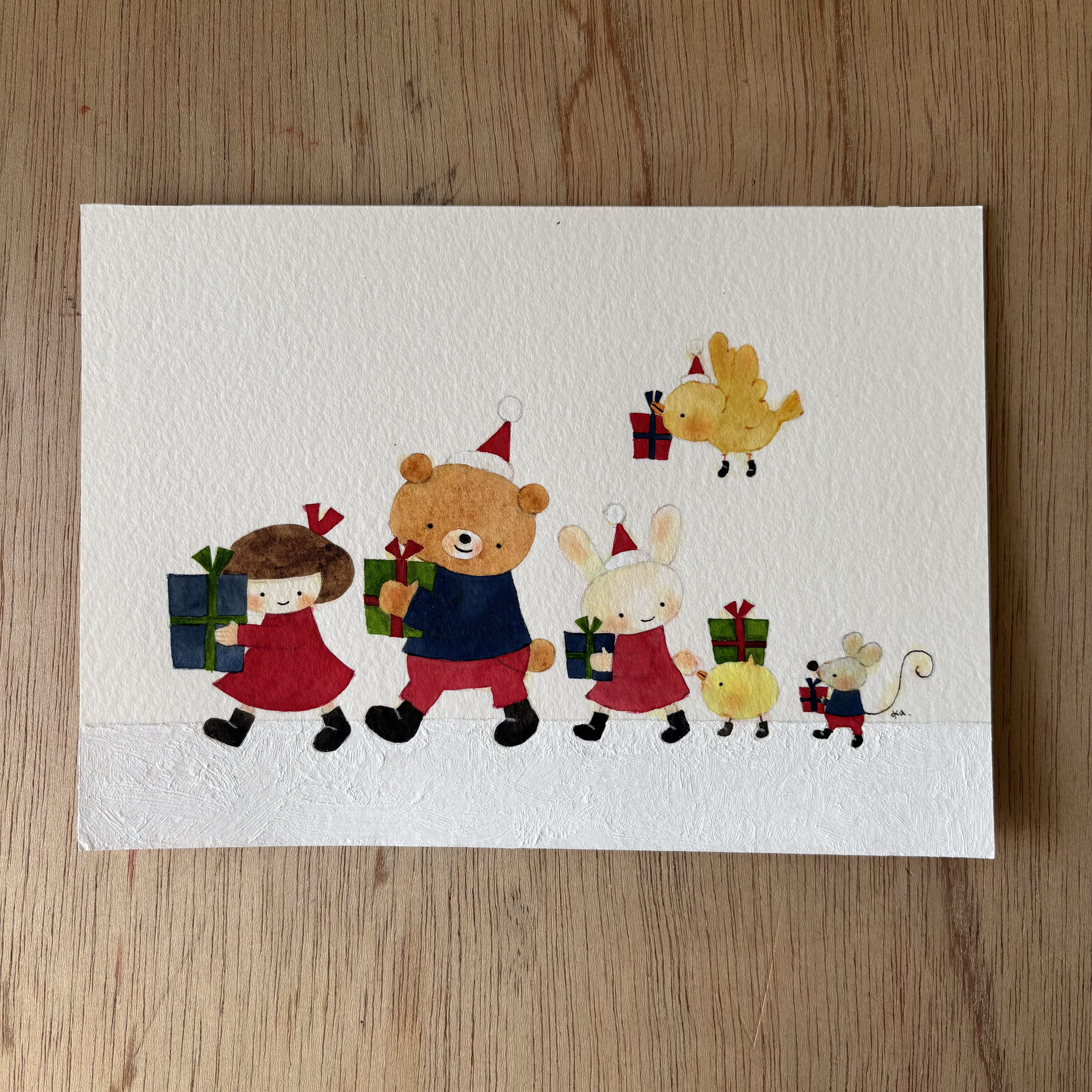 「メリーメリークリスマス」原画　送料無料