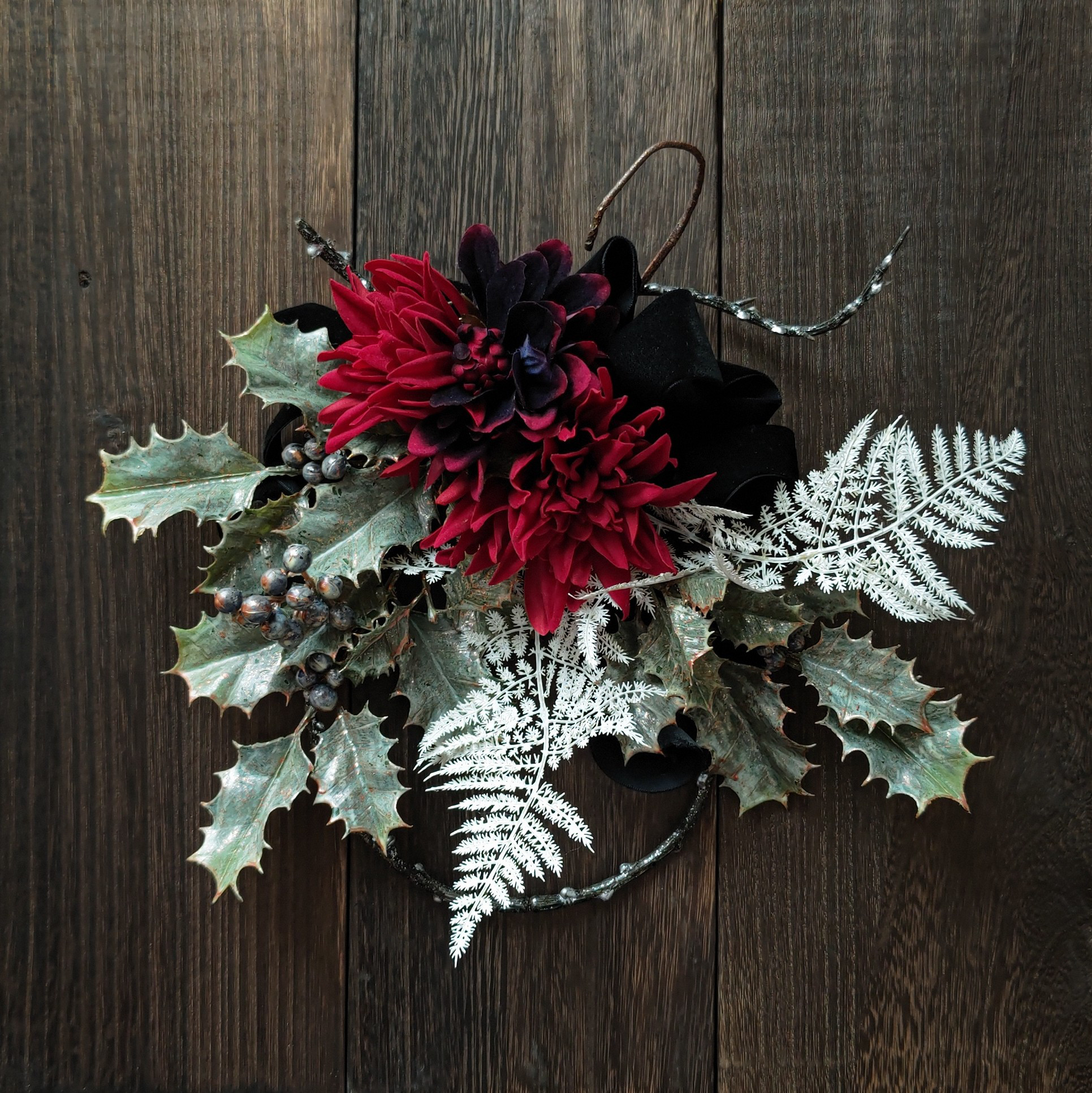 クリスマスリース [ classic holly wreath  ]