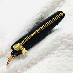 nubi ブラック　選べる　コインケース　H9W12.5 ヌビポーチ　ミニポーチ　小物入れ　色々選べる　大人可愛い　 5枚目の画像