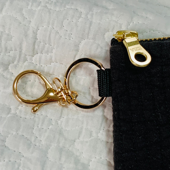 nubi ブラック　選べる　コインケース　H9W12.5 ヌビポーチ　ミニポーチ　小物入れ　色々選べる　大人可愛い　 4枚目の画像